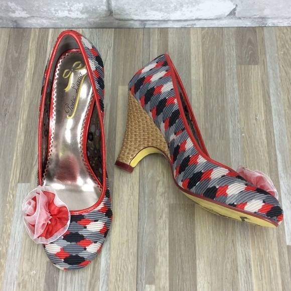 Poetic License Shoes - Poetic License Picnic Ready Wedge Pumps Woven Heel